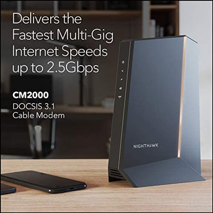 NETGEAR 32 x 8 DOCSIS 3.1 Cable Modem CM2000-100NAS