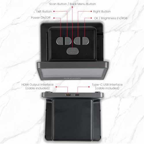 Suceem 22MP Film Scanner USB 4800 dpi 48 bpp CCD Scanner