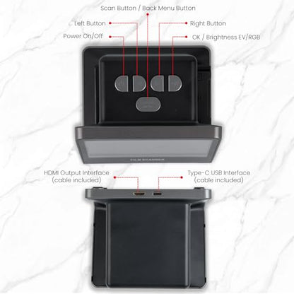 Suceem 22MP Film Scanner USB 4800 dpi 48 bpp CCD Scanner