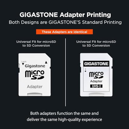 Gigastone 64GB 4K Camera Pro Micro SDXC Memory Card UHS-I U3 A2 V30