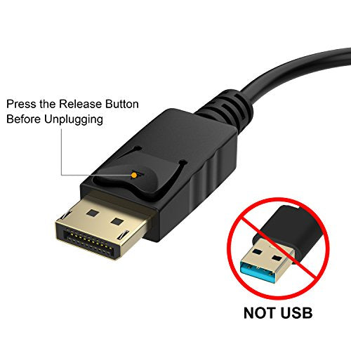 Moread DP2VGA-A-B-V2 DisplayPort to VGA Adapter 1920x1080@60Hz Black