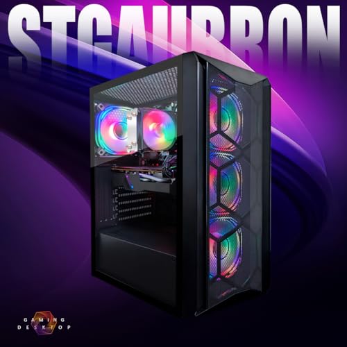 STGAubron Computer Tower ABR1722 Ryzen 5 5500 1TB SSD 16GB DDR4 1920x1080