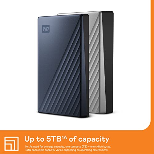 WD 5TB My Passport Ultra WDBFTM0050BBL-WESN External Hard Drive USB 3.1