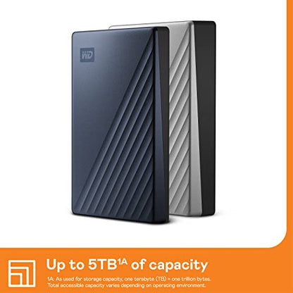 WD 5TB My Passport Ultra WDBFTM0050BBL-WESN External Hard Drive USB 3.1