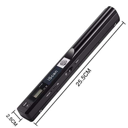 AOZBZ Handheld Document Scanner 900DPI USB CIS Portable Scanner