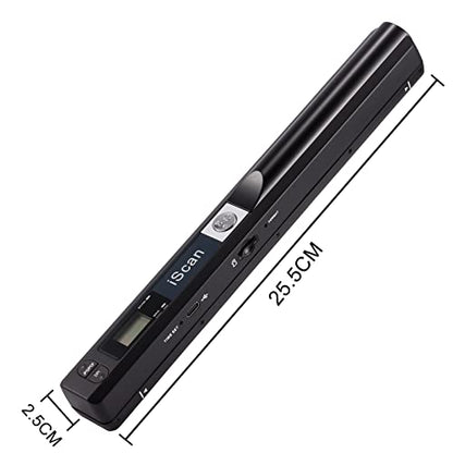 AOZBZ Handheld Document Scanner 900DPI USB CIS Portable Scanner