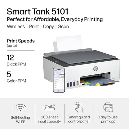 HP Smart Tank 5101 AIO Color Thermal Inkjet Printer 4800x1200dpi