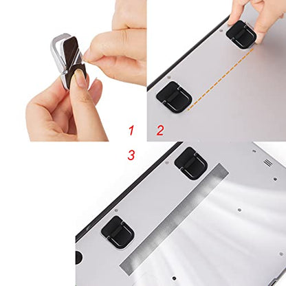 WedFeir 2Keyboard-Stand Aluminum Portable Desk Stand