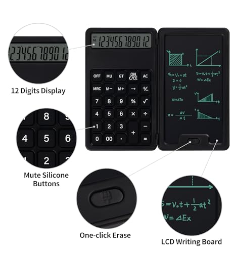 pindda 2.95" x 5.04" JSQX0101B LCD Standard Function Battery Powered Calculator