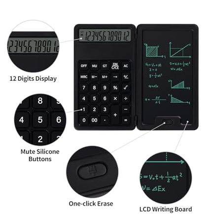 pindda 2.95" x 5.04" JSQX0101B LCD Standard Function Battery Powered Calculator