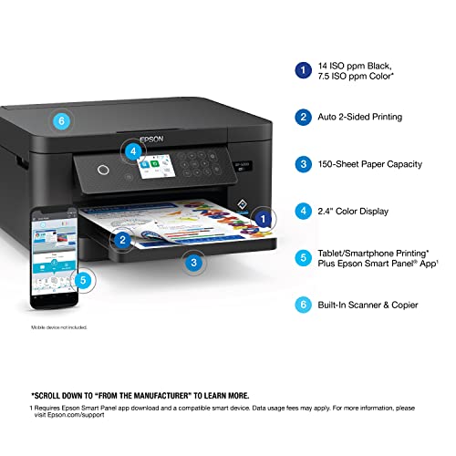 Epson 11.9 lbs C11CK61201 4800 x 1200 Inkjet Printer Color Output All-in-One