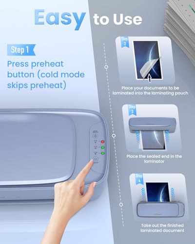 Qfun 30 Count 13 Inch Laminator 450mm/min Dual-Roller Cold Thermal Laminating Machine