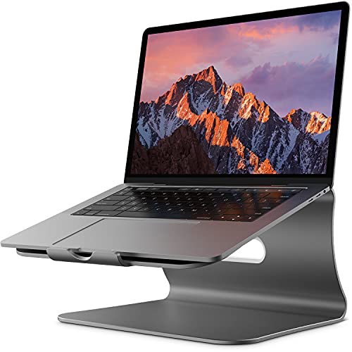 Bestand 9.44x8.85x5.51 inch Laptop Stand lo2ggggrey Ergonomic Gray Aluminum