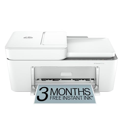 HP DeskJet 4255e Wireless All-in-One Inkjet Printer, 1200 x 1200 DPI, Color, Single Band Wi-Fi