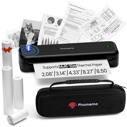 Phomemo M834 300 DPI Portable Thermal Printer Bluetooth 8.5" x 11"
