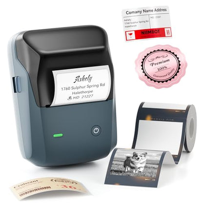 NIIMBOT B1 Pro Bluetooth Thermal Label Printer 300x300 DPI Monochrome Portable Label Maker