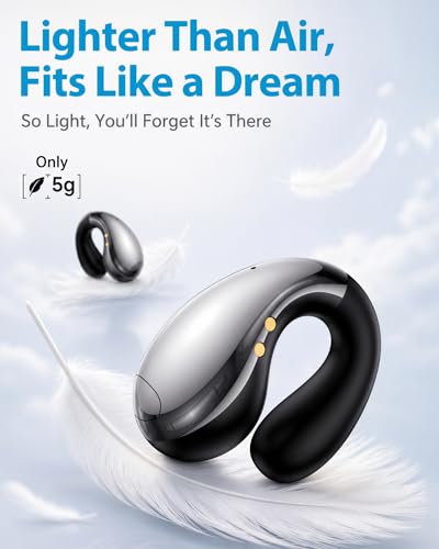 Boytond S19DDS Wireless Open Ear Headphones - Gloss Black