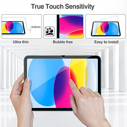 ProCase 2 Count Tempered Glass Screen Protector for iPad A16 11 Inch/10th Generation