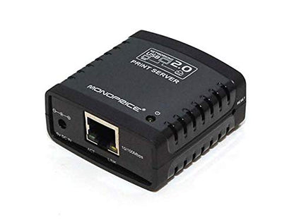 Monoprice 1-Port USB 2.0 Print Server 10Base-T/100Base-T Model 107084
