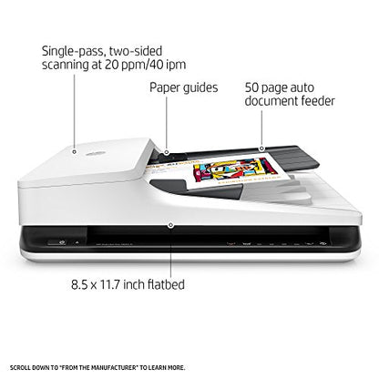 HP ScanJet Pro 2500 f1 USB OCR Scanner 1200 DPI