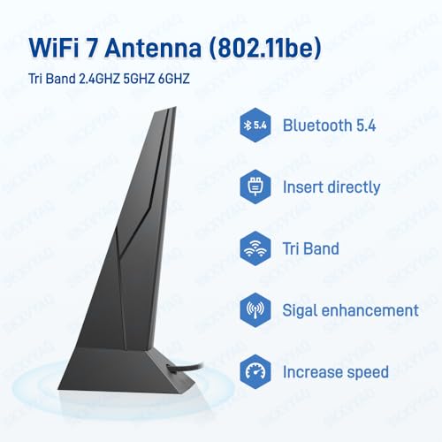 SKXVYAQ Wi-Fi 7 Antenna For MSI X870 9dBi Tri Band
