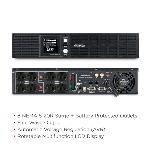 CyberPower 120 Volts OR2200PFCRT2U 1540 Watts Rack Tower UPS System