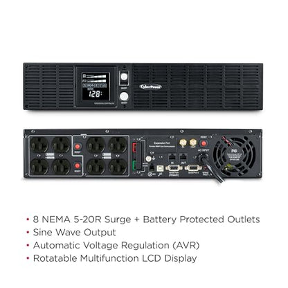 CyberPower 120 Volts OR2200PFCRT2U 1540 Watts Rack Tower UPS System