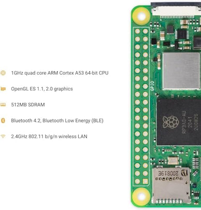 Raspberry Pi 512MB Zero SC0510 Quad-Core 1.1GHz Computer