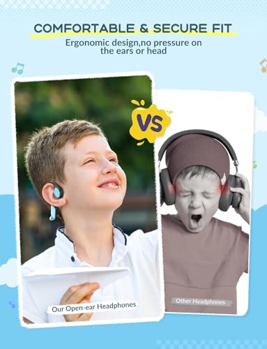 iClever OWS01 Bluetooth Open Ear Headphones Wireless 5.4 for Kids Adults