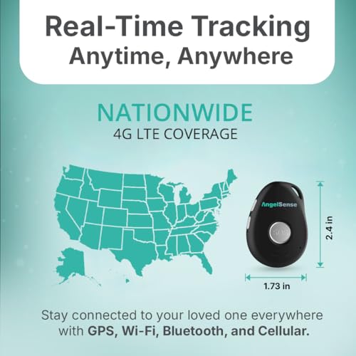 AngelSense 1.73x2.4x0.63 in MT90 N/A GPS Tracking Device for Kids with Autism and Elderly