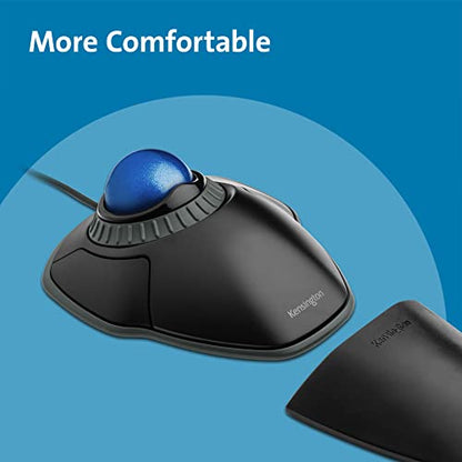 Kensington Orbit Trackball Mouse with Scroll Ring (K72337US) - 30 Feet Range - Optical - Wired USB