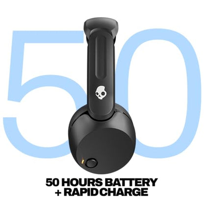 Skullcandy Icon 180 S5IEW-T740 Wireless Headphones, Bluetooth 5.3, True Black