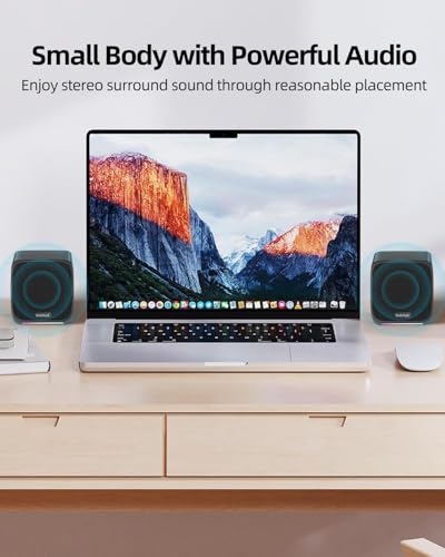Uakinat 2.55 Inches E-1078 Mono Desktop Speakers 6 Watts USB Powered Multimedia