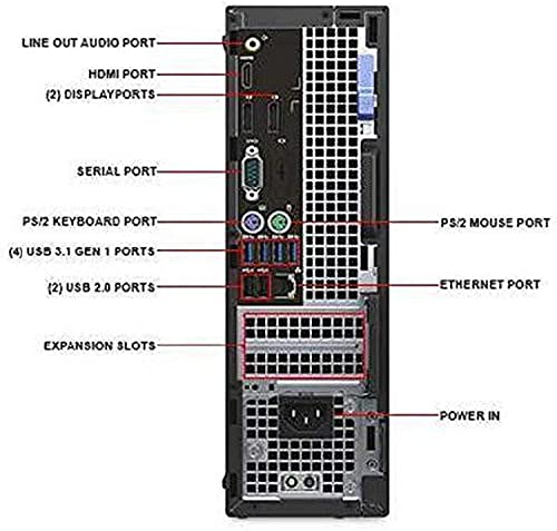 Dell 5050 Computer Tower 256GB SSD Windows 11 Pro - Black - 3.4GHz Intel i5-7500