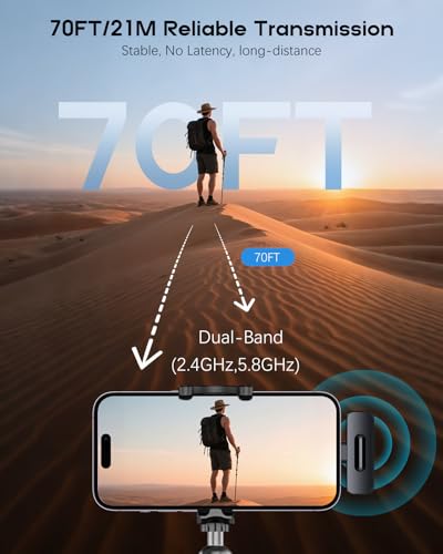 ZOPPLM Wireless Mini Microphone WM189 - Dual Lavalier | Universal Connectivity | 2.4 - 4.8 GHz