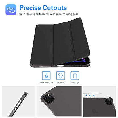 ProCase iPad Pro 11 Inch Case Model: PC-08362984, Form Factor: Case, Color: Black, Compatibility: A1980 / A2013 / A1934 / A1979 / A2228 / A2231 / A2068 / A2230 / A2377 / A2459 / A2301 / A2460