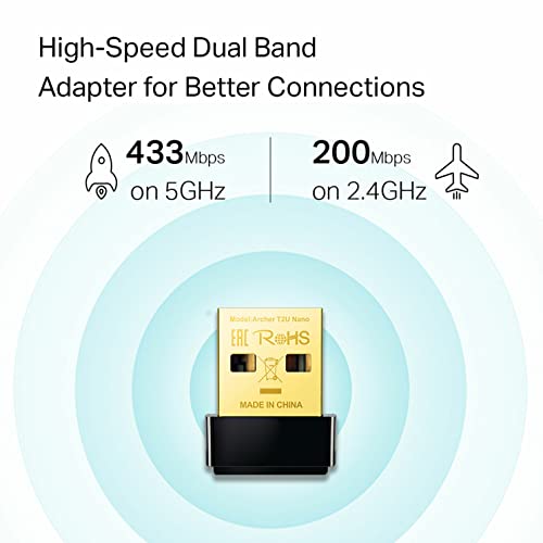 TP-Link Archer T2U Nano USB 2.0 Network Adapter
