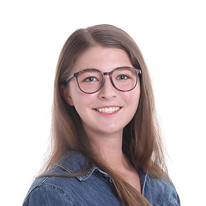 LifeArt +1.25 LA_Days_Tortoise1.25 Round Blue Light Blocking Reading Glasses
