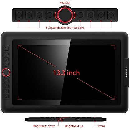 XP-PEN 13.3 Pro Artist Graphics Tablet Display 1920x1080 Portable LED Graphics Tablet