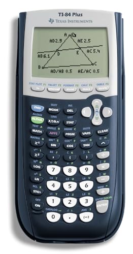 Texas Instruments TI-84 Plus 3" LCD Graphing Calculator Battery Powered 1 Lithium Metal