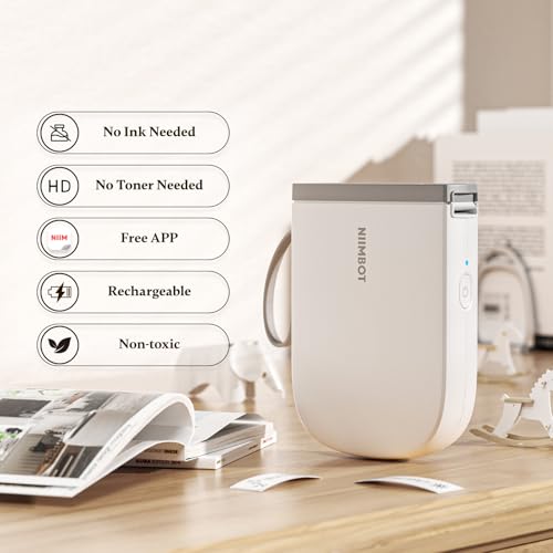 NIIMBOT 300 DPI D11H+3Labels Portable Thermal Label Printer