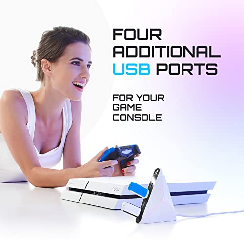 Kokovolta 4-Port H3002 USB Hub USB 3.0 5Gbps White Networking Hub