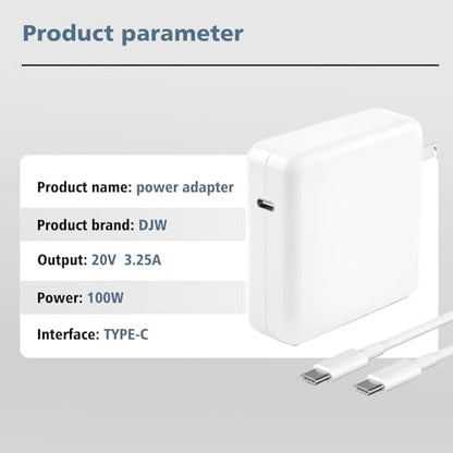 DJW 100W SM65CF-02 USB Type C Charger for MacBooks and USB-C Devices