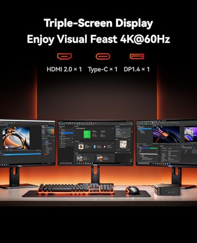 KAMRUI Mini PC E3B 4K 60Hz AMD Ryzen 7 7730U 32GB RAM 1TB SSD