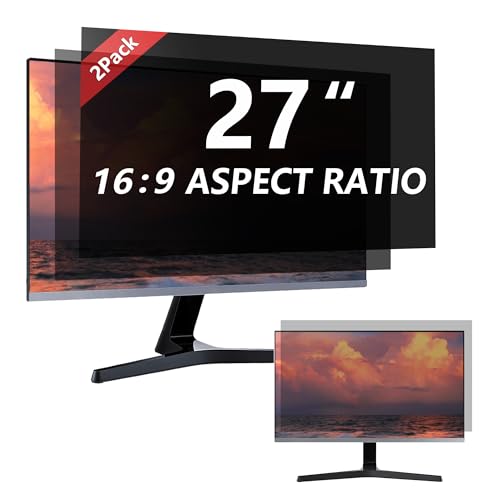 Halloive 27 Inch HH-TYFK27-2pack 16:9 Anti-Glare Privacy Screen Filter