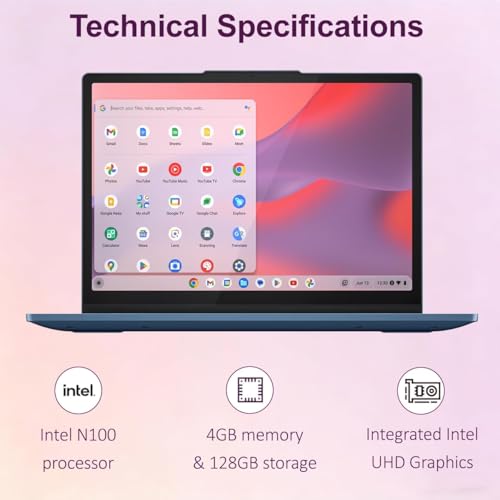 Lenovo 12.2" IdeaPad Flex 3i Chromebook 1920x1200 eMMC128GB Intel N100 4GB DDR5 Convertible Laptop