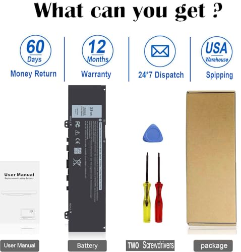 ZAYAUPVL 38Wh F62G0 Battery 11.4V 3 Cells Black