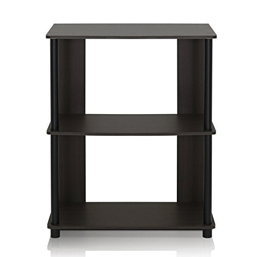 Furinno 3-Tier Bookcase 15070WNBK 23.62in Width 29.8in Height Engineered Wood Home & Office Furnishing