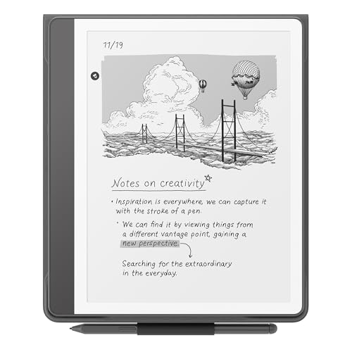 Amazon 10.63 x 9.45 x 0.75 Inches 53-100134 Plant-Based Leather Folio Cover for Kindle Scribe