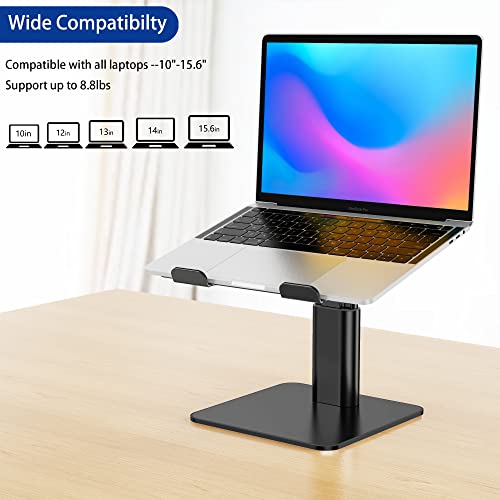 BESIGN LSX6N 3.94x3.94x3.94in Laptop Stand Black Adjustable Ergonomic Universal